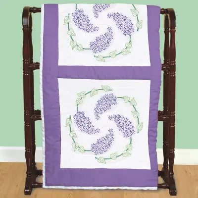 Jack Dempsey Lilacs Quilt Blocks 18’’ Block 961767