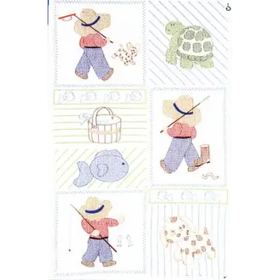 Jack Dempsey Little Boy Crib Quilt Top Baby Quilts 730789