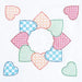 Jack Dempsey Patchwork Hearts Quilt Block Set 18’’ 216218