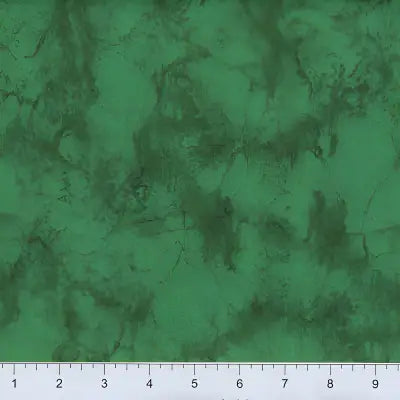 Mottled emerald green marbled fabric from Marshall Dry Goods Marble collection