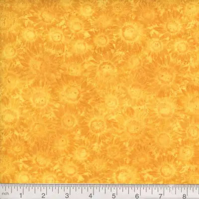 Marshall Dry Goods - Sunflowers - Yellow 45’’ Yardage 870113