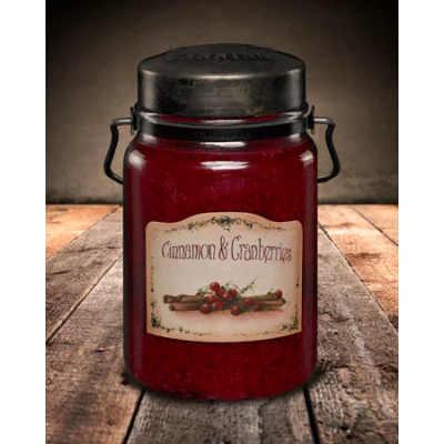 McCall’s Candles CINNAMON and CRANBERRIES Classic Jar