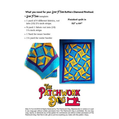 The Patchwork Dog Strip N Turn - Ruthie’s Diamond