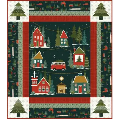 Riley Blake Designs Christmas Is in Town Panel Quilt Boxed