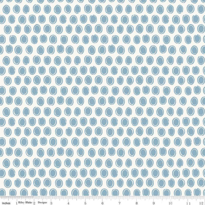 Riley Blake Designs Countryside Dot Blue Collection C14536