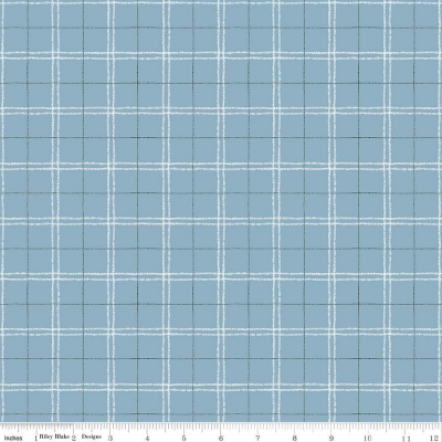 Riley Blake Designs Countryside Plaid Blue Collection