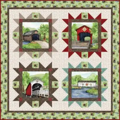 Riley Blake Designs Covered Bridges in Spring Tour Quilt