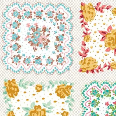 Riley Blake Designs Granny Chic Handkerchief 107/108in Wide