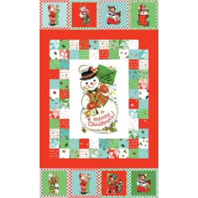 Riley Blake Designs Jingle Bells A Merry Christmas Panel