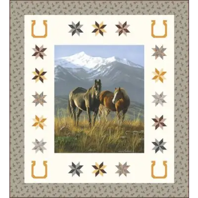 Riley Blake Designs Smoky Valley Panel Quilt Kit Boxed Kits