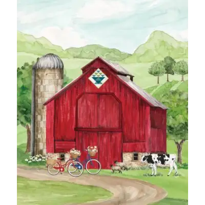 Riley Blake Designs Spring Barn Quilts Panel PD14335-PANEL