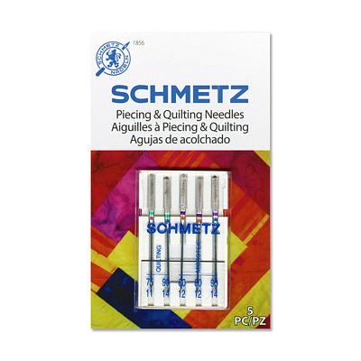Schmetz Piecing & Quilting Needle Combo 5-Pack Sewing