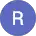 Simple circular purple icon containing the letter ’R’ in white.