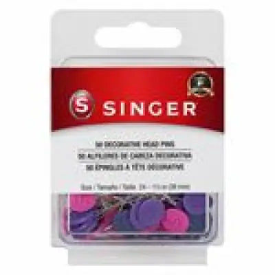 Singer Decorative Head Pins Size 24 1-1/2in S00109