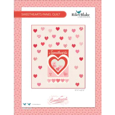 Sweethearts Panel Quilt Free PDF Download