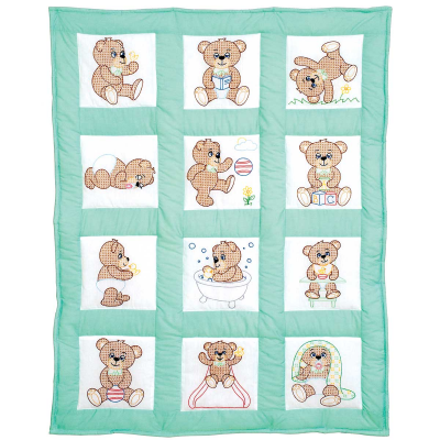 Teddy Bears Nursery Quilt Blocks 9’ 300892