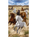 Timeless Treasures Untamed Running Horses Digital Panel