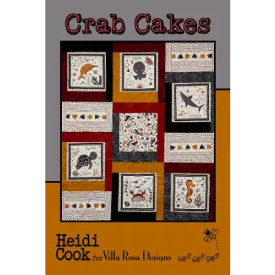 Villa Rosa Designs - Crab Cakes - Post Card Quilt Pattern