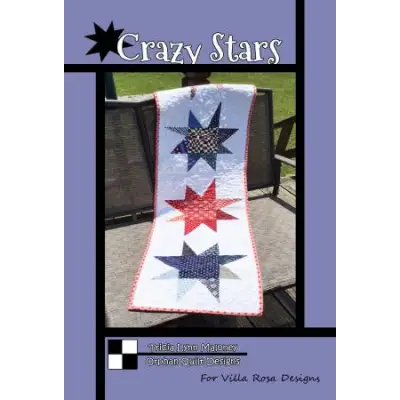 Villa Rosa Designs - Crazy Stars - Post Card Quilt Pattern