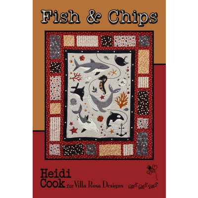 Villa Rosa Designs - Fish & Chips - Post Card Quilt Pattern