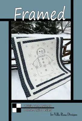 Villa Rosa Designs - Framed - Post Card Quilt Pattern framed
