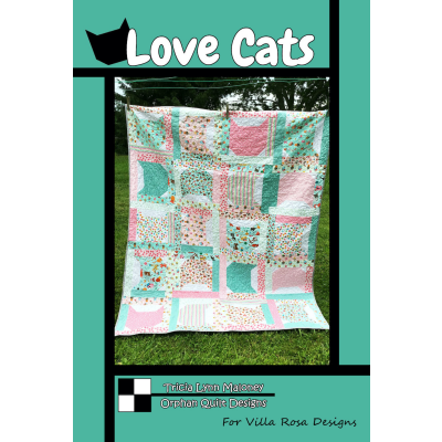 Villa Rosa Designs - Love Cats Post Card Quilt Pattern
