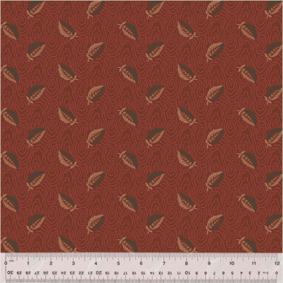Windham Fabrics Garden Tale Collection - Floating Leaf Ruby